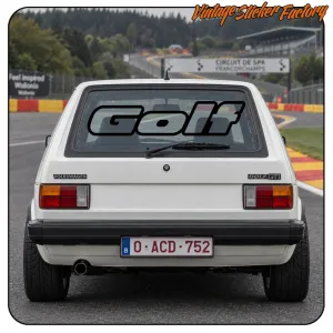 Pegatina logo VW Golf para coche | Vinilo decorativo