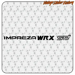 IMPREZA WRX STI AUFKLEBER. KAUFEN SIE VINYLAUFKLEBER.
