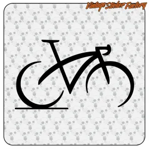 Sticker vélo de route en vinyle décoratif