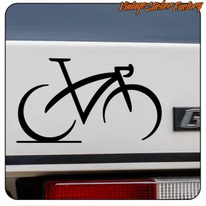 Sticker vélo de route en vinyle décoratif