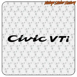 CIVIC VTI' STICKERS.