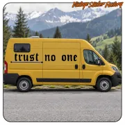Pegatina TRUST NO ONE. Comprar pegatinas.