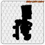 Pegatina BART SIMPSON. Comprar pegatinas.