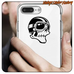 CAFE RACER HELMET SKULL AUFKLEBER. KAUFEN SIE VINYLAUFKLEBER.