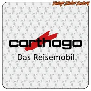 CARTHAGO DAS REISEMOBIL AUFKLEBER. KAUFEN SIE VINYLAUFKLEBER.