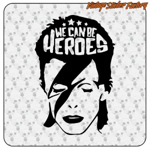 Bowie We Can Be Heroes Aufkleber | Plotterfolie