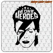 Bowie We Can Be Heroes Aufkleber | Plotterfolie