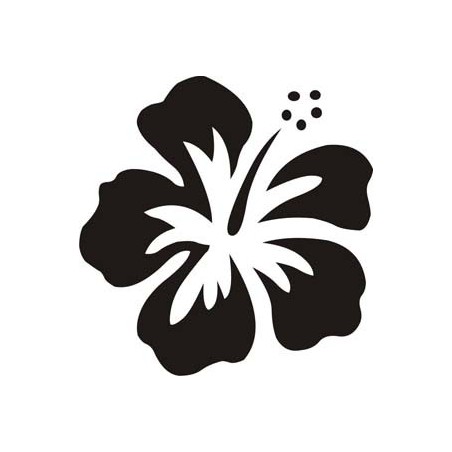 Sticker Flor Hawaiana Hibiscus