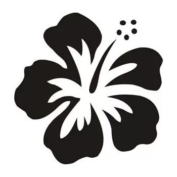 Sticker Flor Hawaiana Hibiscus