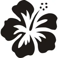 Sticker Flor Hawaiana Hibiscus