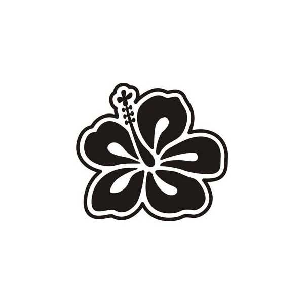 Sticker Flor Hawaiana Hibiscus