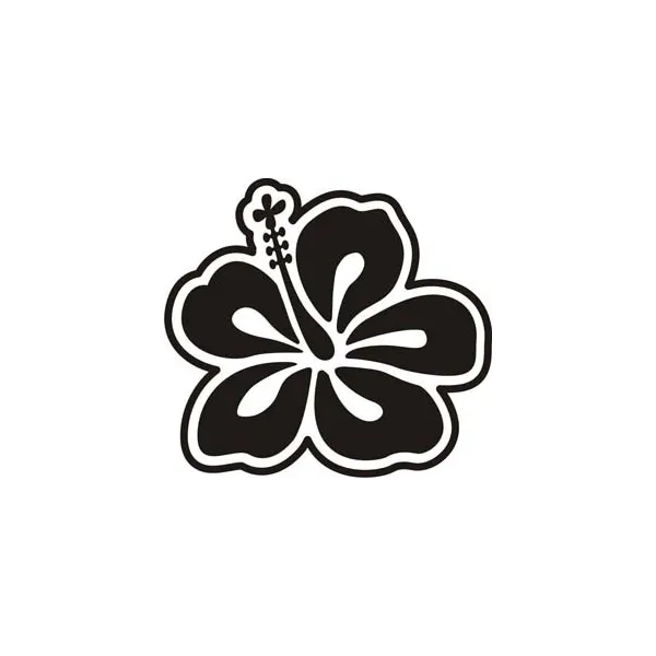 HAWAIIANISCHE BLUME - HIBISCUS Aufkleber