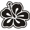 Sticker Flor Hawaiana Hibiscus