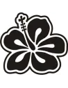 Sticker Flor Hawaiana Hibiscus