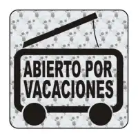 Pegatina ABIERTO POR VACACIONES. Pegatinas para Camper y Autocaravana 2