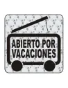 Autocollant Abierto por vacaciones