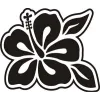Sticker Flor Hawaiana Hibiscus