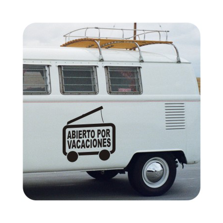 ABIERTO POR VACACIONES - OFFEN FÜR URLAUB Aufkleber
