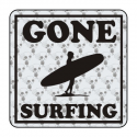 Pegatina GONE SURFING. Pegatinas surferas.