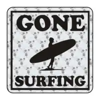 Sticker Gone Surfing 2