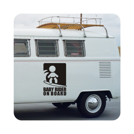 Sticker baby rider on board