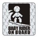 Sticker baby rider on board
