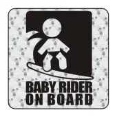 BABY RIDER ON BOARD Aufkleber 2