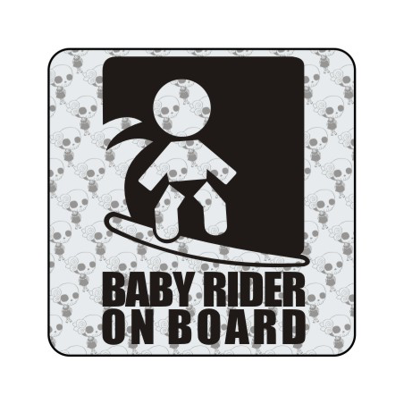 Sticker baby rider on board