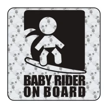 BABY RIDER ON BOARD Aufkleber