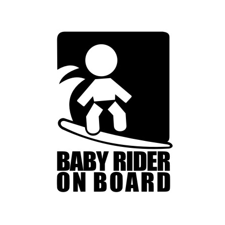 Sticker baby rider on board