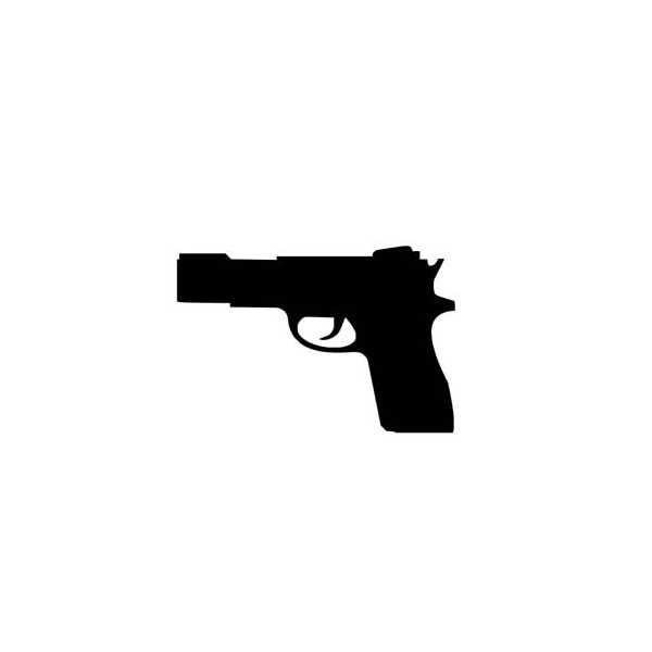 Autocollant pistola