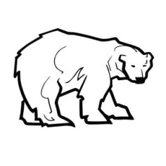 Sticker oso polar