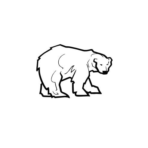 Sticker oso polar