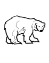 Pegatina OSO POLAR. Pegatinas de animales y mascotas.