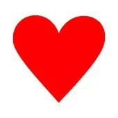 Autocollant as de corazones