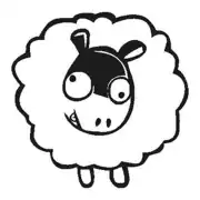 Sticker oveja dolly