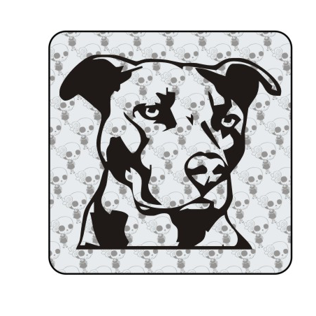 Pegatina PITBULL - AMERICAN STTAFORD. Pegatinas de animales y mascotas.