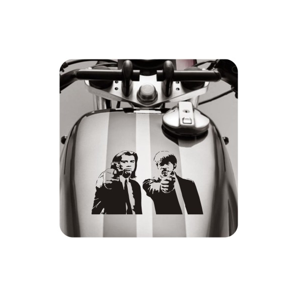 Pegatina PULP FICTION. Pegatinas freaks, pegatinas frikis.