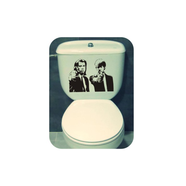 Pegatina PULP FICTION. Pegatinas freaks, pegatinas frikis.