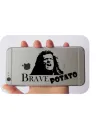 Pegatina BRAVE POTATO. Pegatinas freaks, pegatinas frikis.