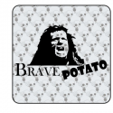 Sticker Brave Potato