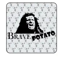 Pegatina BRAVE POTATO. Pegatinas freaks, pegatinas frikis. 2