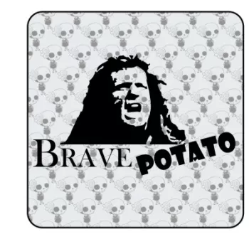 BRAVE POTATO Aufkleber