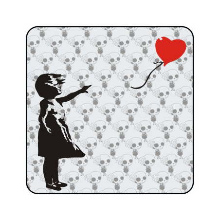Banksy mädchen ballon Aufkleber