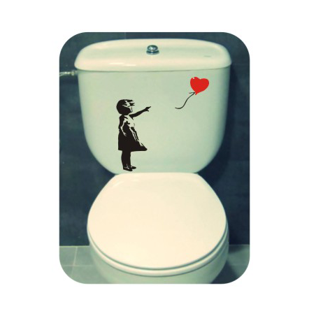 Banksy mädchen ballon Aufkleber