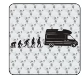 Pegatina EVOLUCION JAMES COOK. Pegatinas para Camper y Autocaravana 2