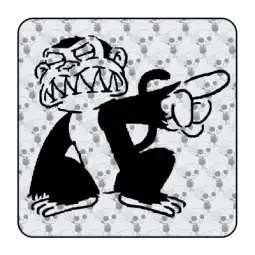 Autocollant Mono Malvado 2