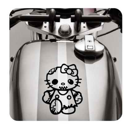 Sticker Kitty Zombie