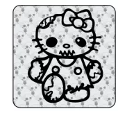 Sticker Kitty Zombie 2