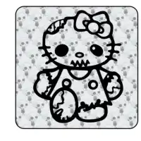 Autocollant Kitty Zombie 2